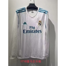 17-18 Real Madrid home long sleeves